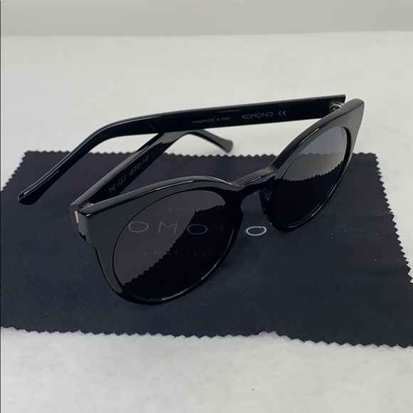 Komono Sunglasses Lulu Glossy Black cat eye main image 6
